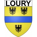 Loury Sticker wappen, gelsenkirchen, augsburg, klebender aufkleber