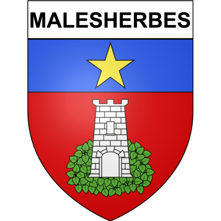 Malesherbes Sticker wappen, gelsenkirchen, augsburg, klebender aufkleber