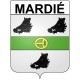 Mardié 45 ville Stickers blason autocollant adhésif