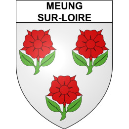Meung-sur-Loire 45 ville Stickers blason autocollant adhésif