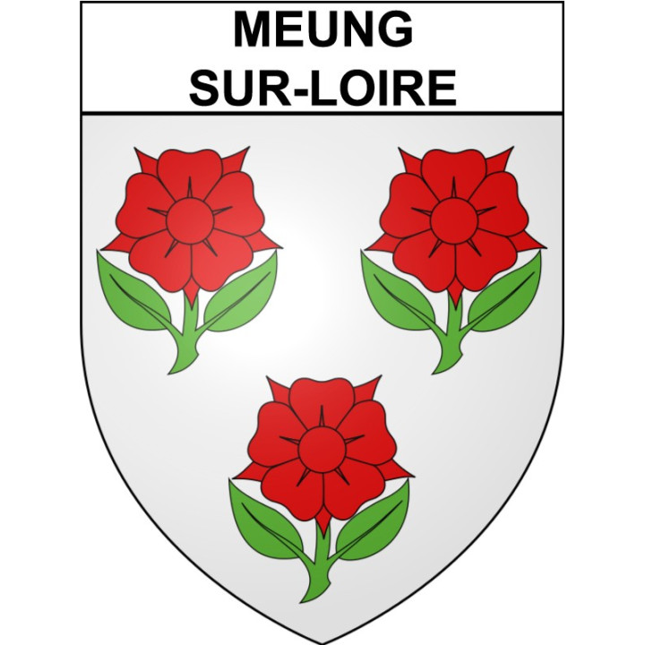 Meung-sur-Loire 45 ville Stickers blason autocollant adhésif