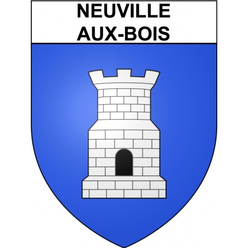Neuville-aux-Bois Sticker wappen, gelsenkirchen, augsburg, klebender aufkleber