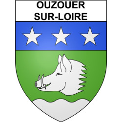 Stickers coat of arms Ouzouer-sur-Loire adhesive sticker
