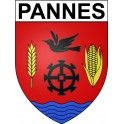 Pegatinas escudo de armas de Pannes adhesivo de la etiqueta engomada