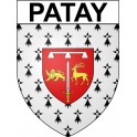 Pegatinas escudo de armas de Patay adhesivo de la etiqueta engomada