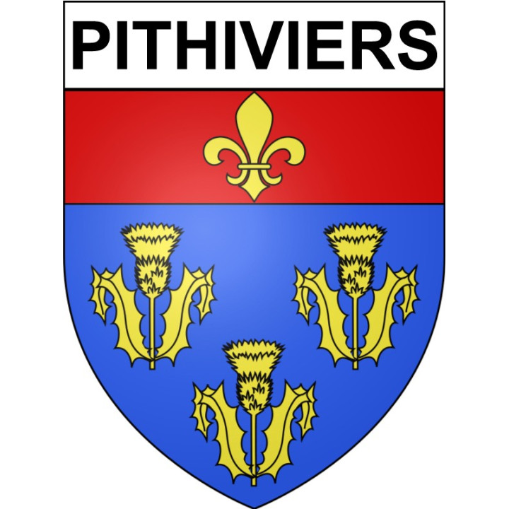 Pithiviers Sticker wappen, gelsenkirchen, augsburg, klebender aufkleber