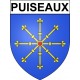 Puiseaux Sticker wappen, gelsenkirchen, augsburg, klebender aufkleber