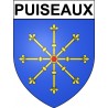 Puiseaux Sticker wappen, gelsenkirchen, augsburg, klebender aufkleber