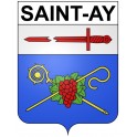 Pegatinas escudo de armas de Saint-Ay adhesivo de la etiqueta engomada