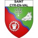 Saint-Cyr-en-Val Sticker wappen, gelsenkirchen, augsburg, klebender aufkleber