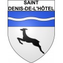 Pegatinas escudo de armas de Saint-Denis-de-l'Hôtel adhesivo de la etiqueta engomada