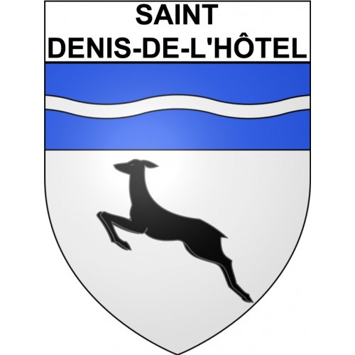 Stickers coat of arms Saint-Denis-de-l'Hôtel adhesive sticker