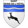 Pegatinas escudo de armas de Saint-Denis-de-l'Hôtel adhesivo de la etiqueta engomada