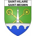 Pegatinas escudo de armas de Saint-Hilaire-Saint-Mesmin adhesivo de la etiqueta engomada