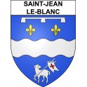 Pegatinas escudo de armas de Saint-Jean-le-Blanc adhesivo de la etiqueta engomada