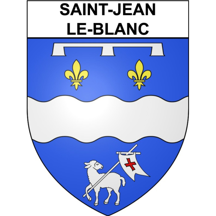 Saint-Jean-le-Blanc Sticker wappen, gelsenkirchen, augsburg, klebender aufkleber