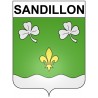 Sandillon Sticker wappen, gelsenkirchen, augsburg, klebender aufkleber