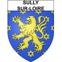 Pegatinas escudo de armas de Sully-sur-Loire adhesivo de la etiqueta engomada