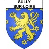 Sully-sur-Loire 45 ville Stickers blason autocollant adhésif