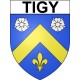 Pegatinas escudo de armas de Tigy adhesivo de la etiqueta engomada