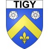 Stickers coat of arms Tigy adhesive sticker