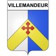 Pegatinas escudo de armas de Villemandeur adhesivo de la etiqueta engomada