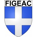 Figeac 46 ville Stickers blason autocollant adhésif