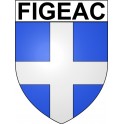 Stickers coat of arms Figeac adhesive sticker