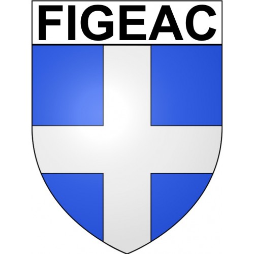 Stickers coat of arms Figeac adhesive sticker
