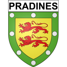 Pradines Sticker wappen, gelsenkirchen, augsburg, klebender aufkleber