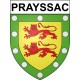 Prayssac 46 ville Stickers blason autocollant adhésif