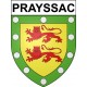 Stickers coat of arms Prayssac adhesive sticker