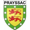Prayssac Sticker wappen, gelsenkirchen, augsburg, klebender aufkleber