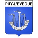 Adesivi stemma Puy-l'Évêque adesivo