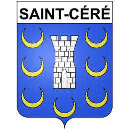 Saint-Céré 46 ville Stickers blason autocollant adhésif