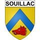 Souillac 46 ville Stickers blason autocollant adhésif