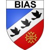 Bias 47 ville Stickers blason autocollant adhésif