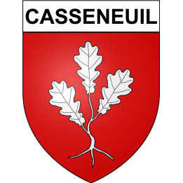 Casseneuil 47 ville Stickers blason autocollant adhésif