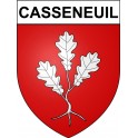 Casseneuil 47 ville Stickers blason autocollant adhésif