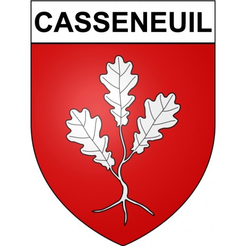 Casseneuil Sticker wappen, gelsenkirchen, augsburg, klebender aufkleber