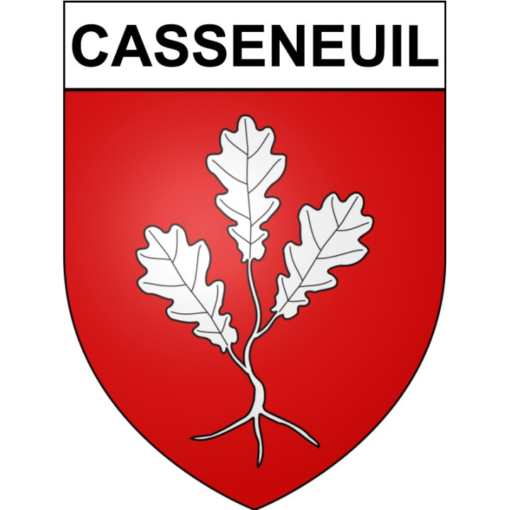 Casseneuil Sticker wappen, gelsenkirchen, augsburg, klebender aufkleber