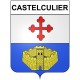 Stickers coat of arms Castelculier adhesive sticker