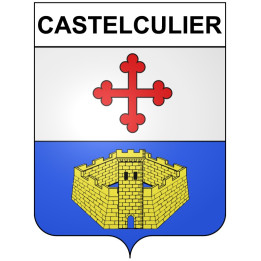 Castelculier Sticker wappen, gelsenkirchen, augsburg, klebender aufkleber