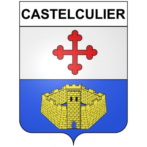 Adesivi stemma Castelculier adesivo
