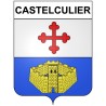 Castelculier 47 ville Stickers blason autocollant adhésif