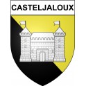 Casteljaloux 47 ville Stickers blason autocollant adhésif