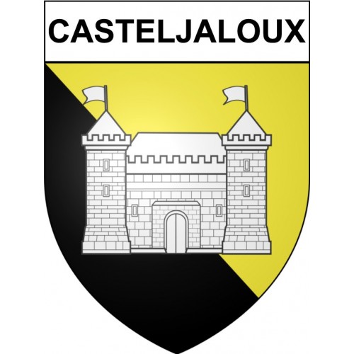 Casteljaloux 47 ville Stickers blason autocollant adhésif
