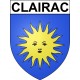Stickers coat of arms Clairac adhesive sticker