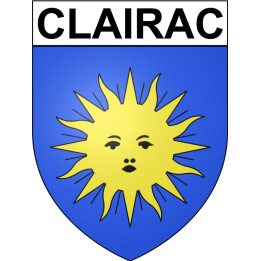 Stickers coat of arms Clairac adhesive sticker