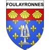 Adesivi stemma Foulayronnes adesivo